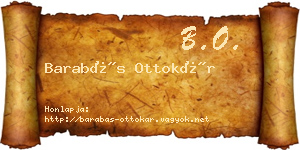 Barabás Ottokár névjegykártya